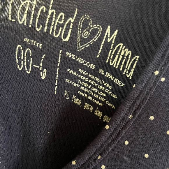 Latched Mama Sapphire Dots Momper Maxi with sleeves - Picture 4 of 7